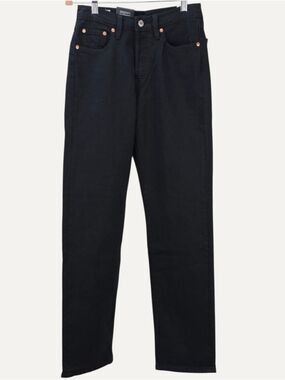Levi’s 501 Original Black High Rise Straight Jeans W25 L30 NWT
